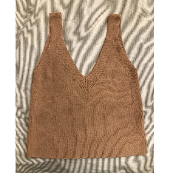 HM nude/tan tank top sz 4 - Picture 1 of 2